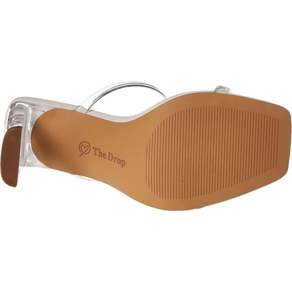 🆕 Women Silver Avery Square Toe Two Strap Staples Elevate High Heeled Sandal - Picture 4 of 8